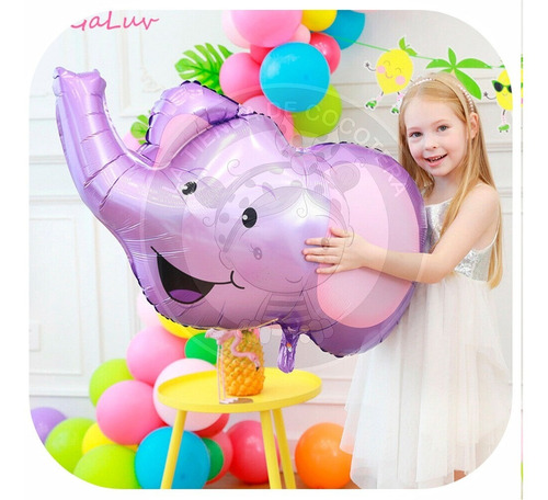 Globo Metalizado Elefante Cabeza 85 Cm
