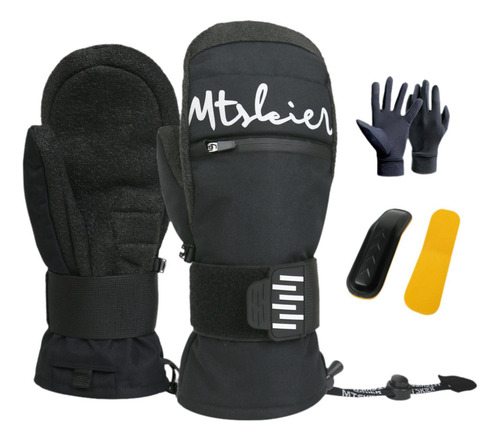 Guantes De Esquí De Invierno Guantes De Snowboard Negro L