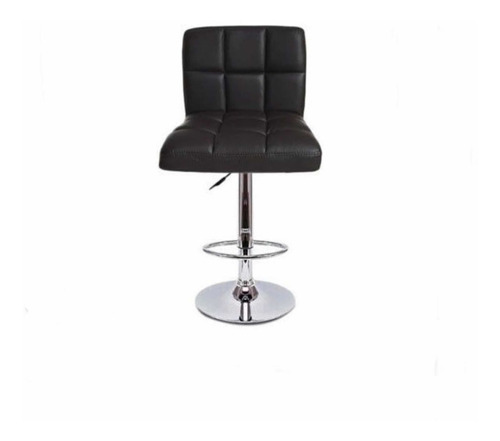 Silla Negra De Bar O Tocador Cod 354-1#