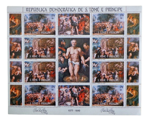 Sto Tomé Principe Arte, Bloque Sc 694 Pascua 83 Mint L10319