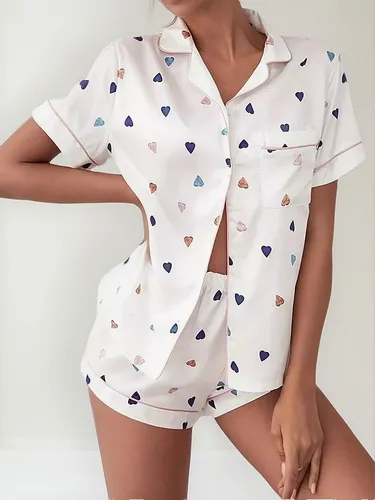 Conjunto De Pijama De Seda Satinada Para Mujer, Ropa De Dorm