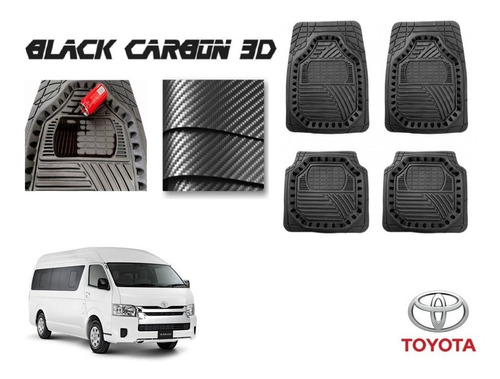 Tapetes Premium Black Carbon 3d Toyota Hiace 2014 A 2022