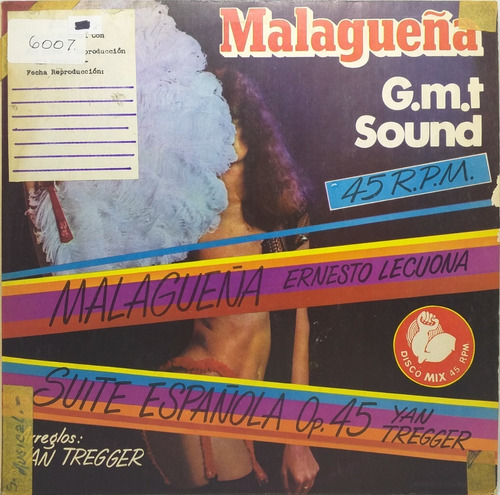 Vinilo Maxi - Malagueña - G.m.t. Sound 1977 Argentina
