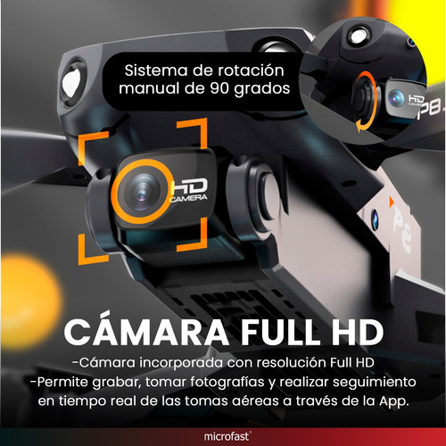 Drone Mini Portátil Giro 360 Wifi + Control 2.4ghz Cámara Hd