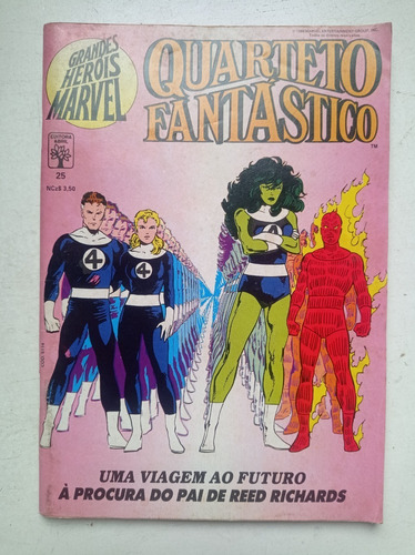 Grandes Heróis Marvel Nº 25 - Quarteto Fantástico - 1989