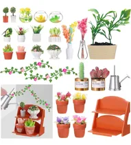 Comprar 26 Piezas Planta De Casa De Muñecas Planta De Bonsái En Mini