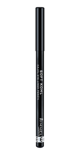Imagen 6 de 7 de Delineador En Lápiz Rimmel London Soft Kohl Kajal Jet Black