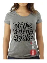 Comprar Polos Dia De La Madre Mamá Wife Mom Boss