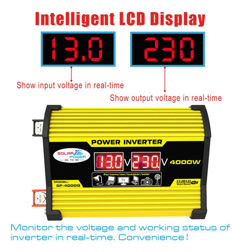 Y Inversores Ac110/220 Volt Inversores Sinewave Dc12volt