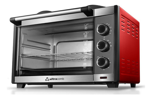 Horno Eléctrico 45 Lts Doble Anafe Ultracomb 1600w Uc-45acn