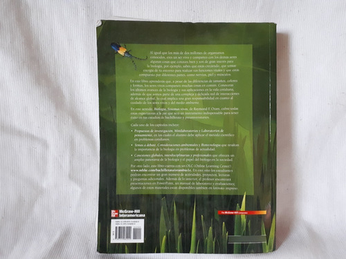 Imagen 2 de 4 de Biologia Sistemas Vivos Oram Mcgrawhill