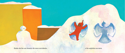 Um dia de neve, de Ezra Jack Keats. Editora COMPANHIA DAS LETRINHAS, capa dura em português, 2021