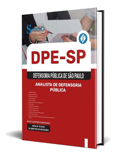 Apostila Concurso Dpe Sp 2025 - Analista De Defensoria Públi