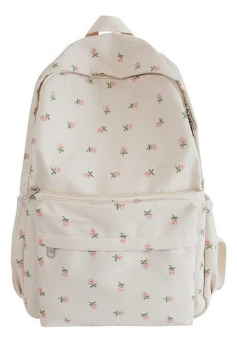 Mochila Kawaii With Floral Print, School Mochila, Bolso