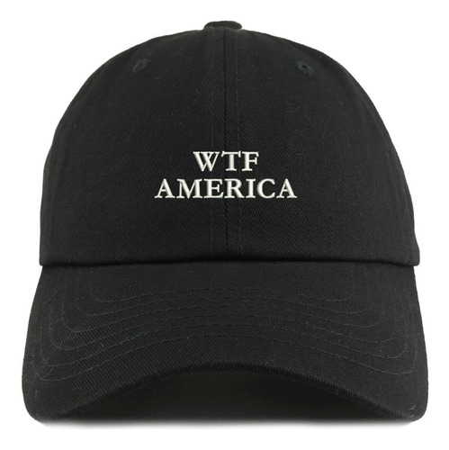 Trendy Shop Wtf America Gorra Bordada De Perfil Bajo De Algo