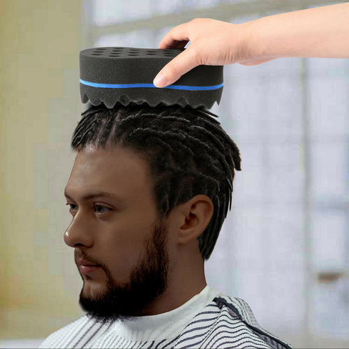 A Esponja For El Cabello Ondulado, Afro, Espiral, Trenzas,