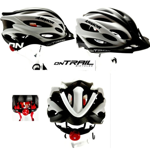 Casco Ciclismo Armor On Trail Bicicletas Ruta Mtb Luz Integr