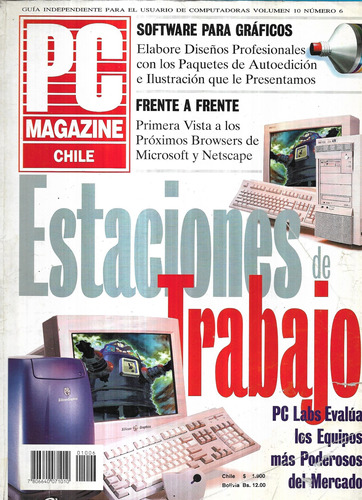 Revista Pc Magazine Chile Junio 1997 / Estaciones De Trabajo