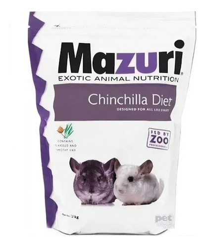 Mazuri Alimento Para Chinchillas  1.3 100% Original 