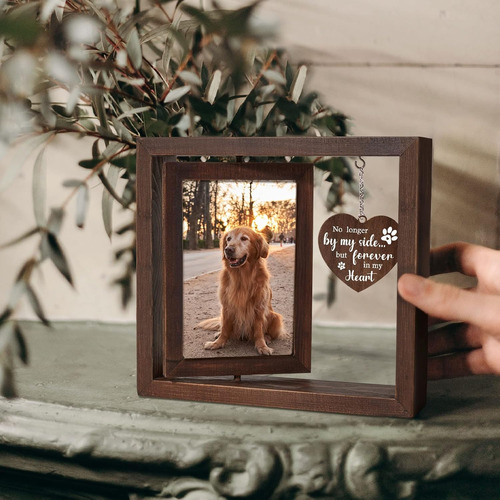 Marco De Foto Giratorio De Madera Para Perro O Gato, 10x15 C