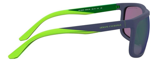 Lentes De Sol Armani Verde-azul Ax4084s 82853r De Caballero