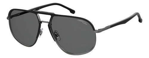 Óculos de sol polarizados de rutênio escuro Carrera 318/s Rzzm9 Shape Aviator com acessórios