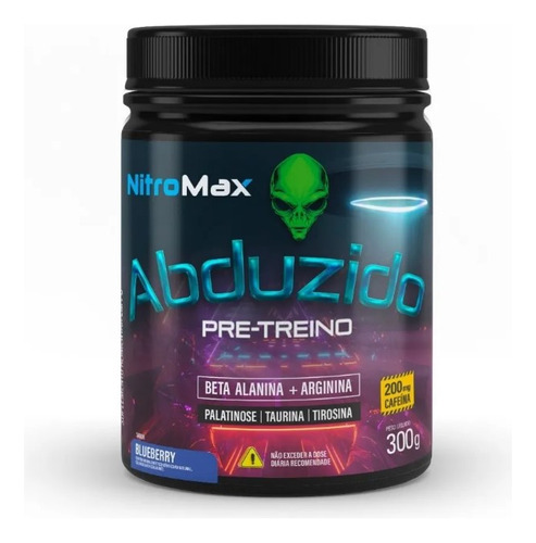 Abduzido Pre Treino Nitro Max Blueberry 300g