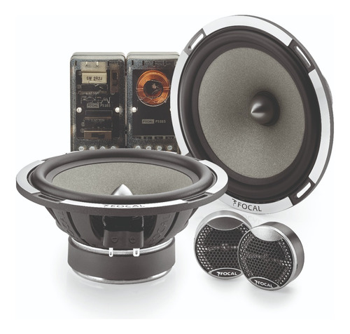 Set De Medios Focal Ps 165v1 6.5  2 Vias 80w Rms 160w Max Color Negro