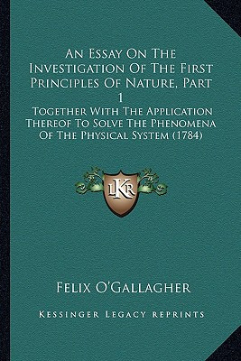 Libro An Essay On The Investigation Of The First Principl...