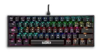 Comprar Teclado Alámbrico Gamer Bash-1002 Tipo C\u002F Full Rainbow Color del teclado Negro Idioma Español Latinoamérica