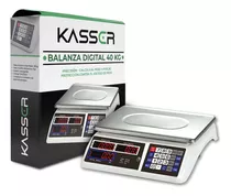 Comprar Balanza Digital Kasser Pesa 40 Kilos Comercial Recargable Romana