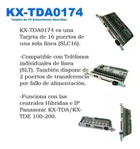 Comprar Tarjeta 16 Extensiones Sencillas Kx-tda0174 Panasonic