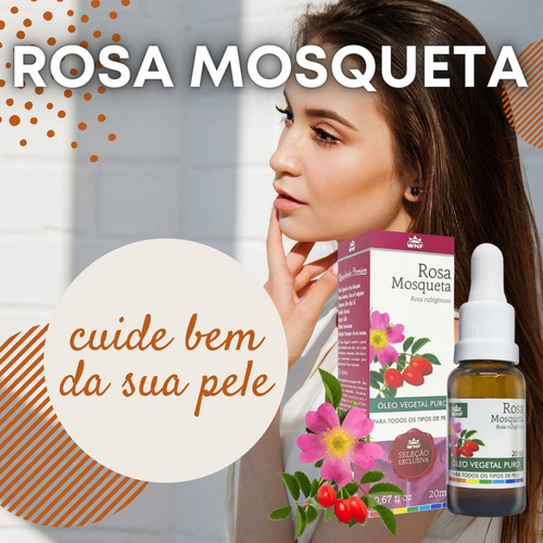 Óleo Hidratante Para Corpo Wnf Vegetal Rosa Mosqueta En Vidro De 20ml/20g