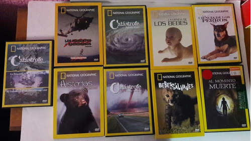 Lote 9 Dvd Documentales National Geographic Abiertos