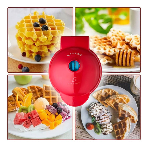 Wlafera Pequeña Para Hacer Waffles Para Desayunos Redondo