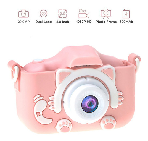 Imagen 3 de 10 de Cámara De Fotos Infantil Con Pantalla 2' Fácil De Usar Atrix