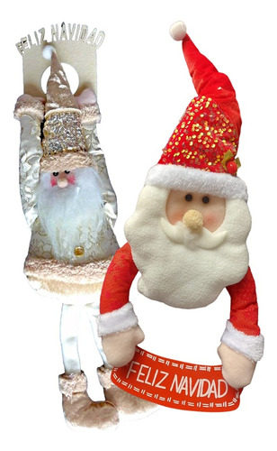 Peluche Puerta Santa Claus 65 Cm Adorno Navideño Decoracion