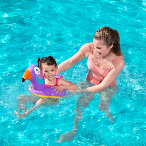 Imagen 3 de 7 de Flotador Inflable Salvavidas Animales De La Selva Bestway