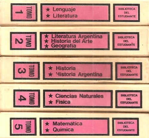 Biblioteca Del Estudiante 5 Tomos Tapa Dura (Usado)