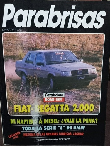 Road Test Fiat Regatta 2000 N° 123 Agosto 1988 (Usado)