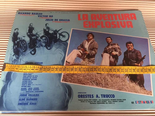 Poster N° 2 La Aventura Explosiva Bauleo Victor Bo Año 1977