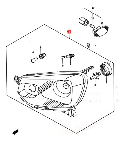 Semioptica Der.  Suzuki S-presso 2020-