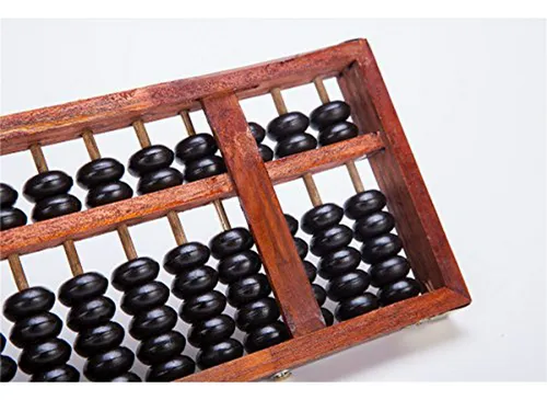 Vintage-style 13 Dígitos Varillas Madera Abacus Soroban Chin