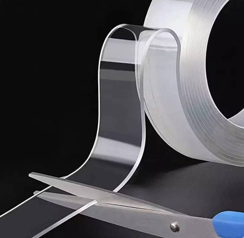 Cinta Nano tape doble cara adhesiva trasparente lavable a prueba de agua blanco genérica.
