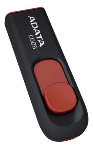 Memoria Adata 32gb Usb 2.0 C008 Negro Con Rojo