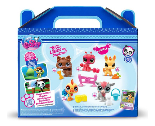 Littlest Pet Shop, pacote com 5, Granja Mascotas, Colecionáveis