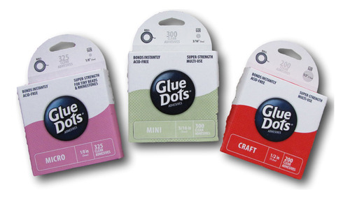 Glue Dots Variedad Bundle  conjunto 3  craft Micro & Mini