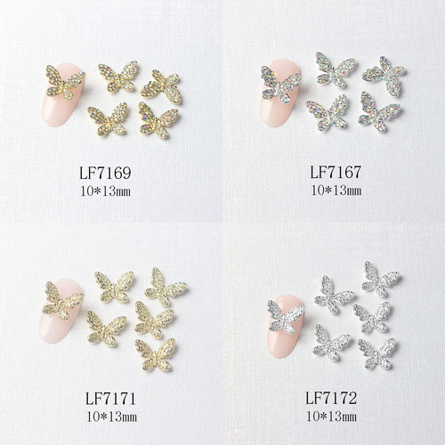 Colgantes Para Uñas Furimuk 3d Con Forma De Mariposa Y Crist