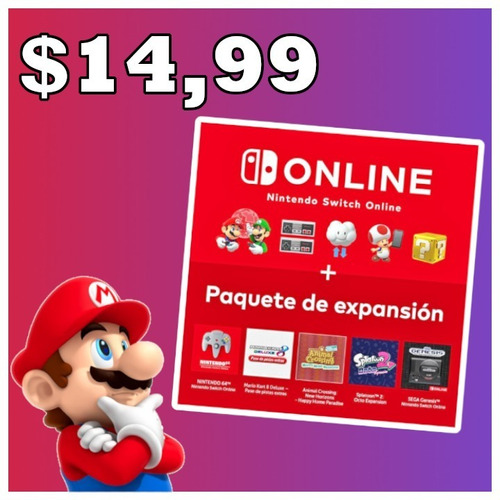 Nintendo Switch Online + Paquete De Expansión