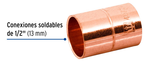 10piezas Cople Cobre 1/2'' Foset 49700